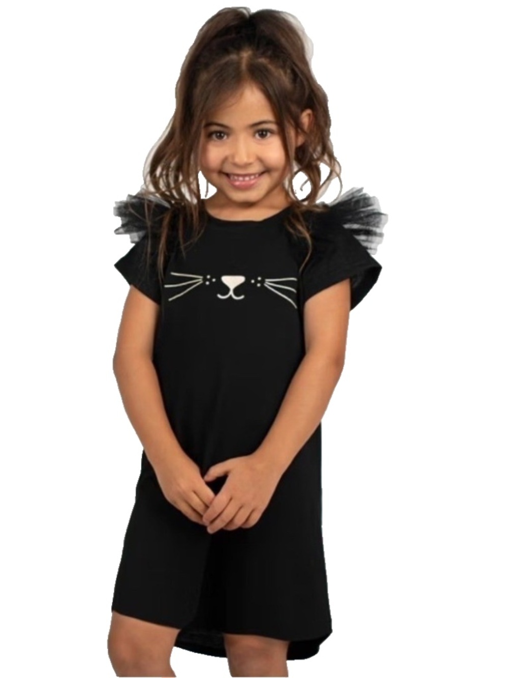 Joyfolie Mia Joy Girl's Cat Dress in Black Size 10 'Peyton' NWT